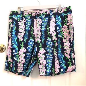 Lilly Pulitzer shorts NWT 12 navy/pink floral